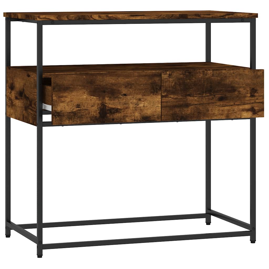 Konsollbord Røkt Eik 75X40X75 Cm Konstruert Tre