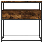 Konsollbord Røkt Eik 75X40X75 Cm Konstruert Tre