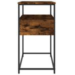 Konsollbord Røkt Eik 75X40X75 Cm Konstruert Tre