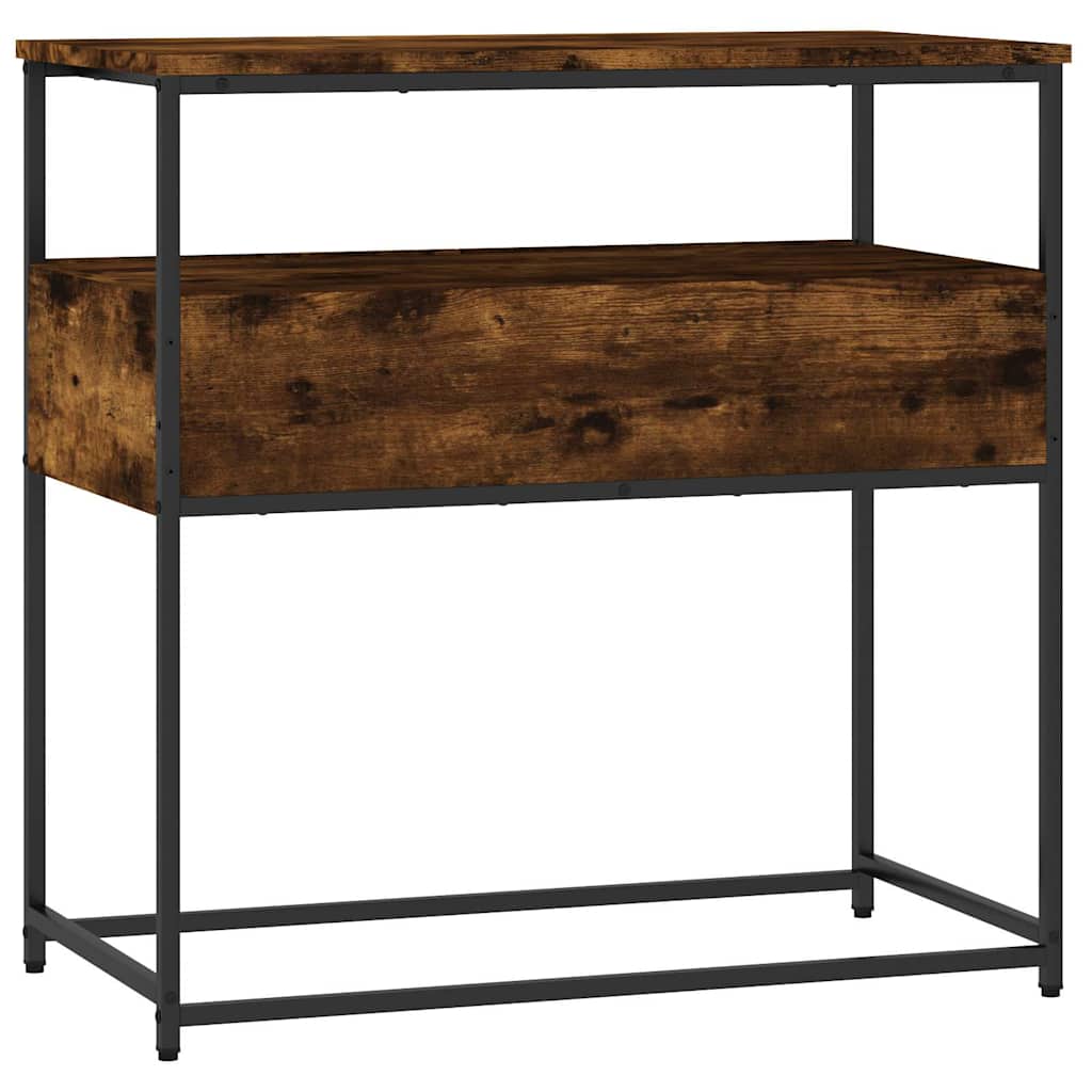 Konsollbord Røkt Eik 75X40X75 Cm Konstruert Tre