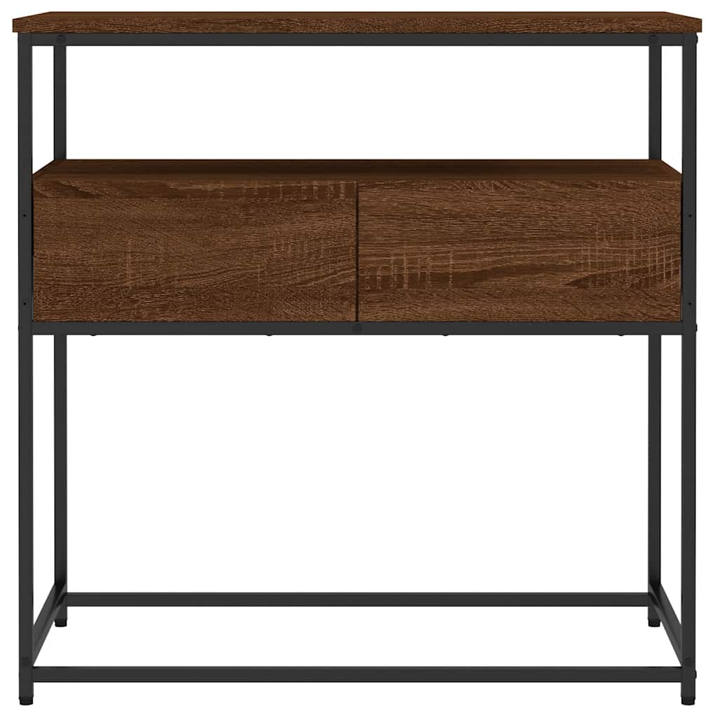Konsollbord Brun Eik 75X40X75 Cm Konstruert Tre
