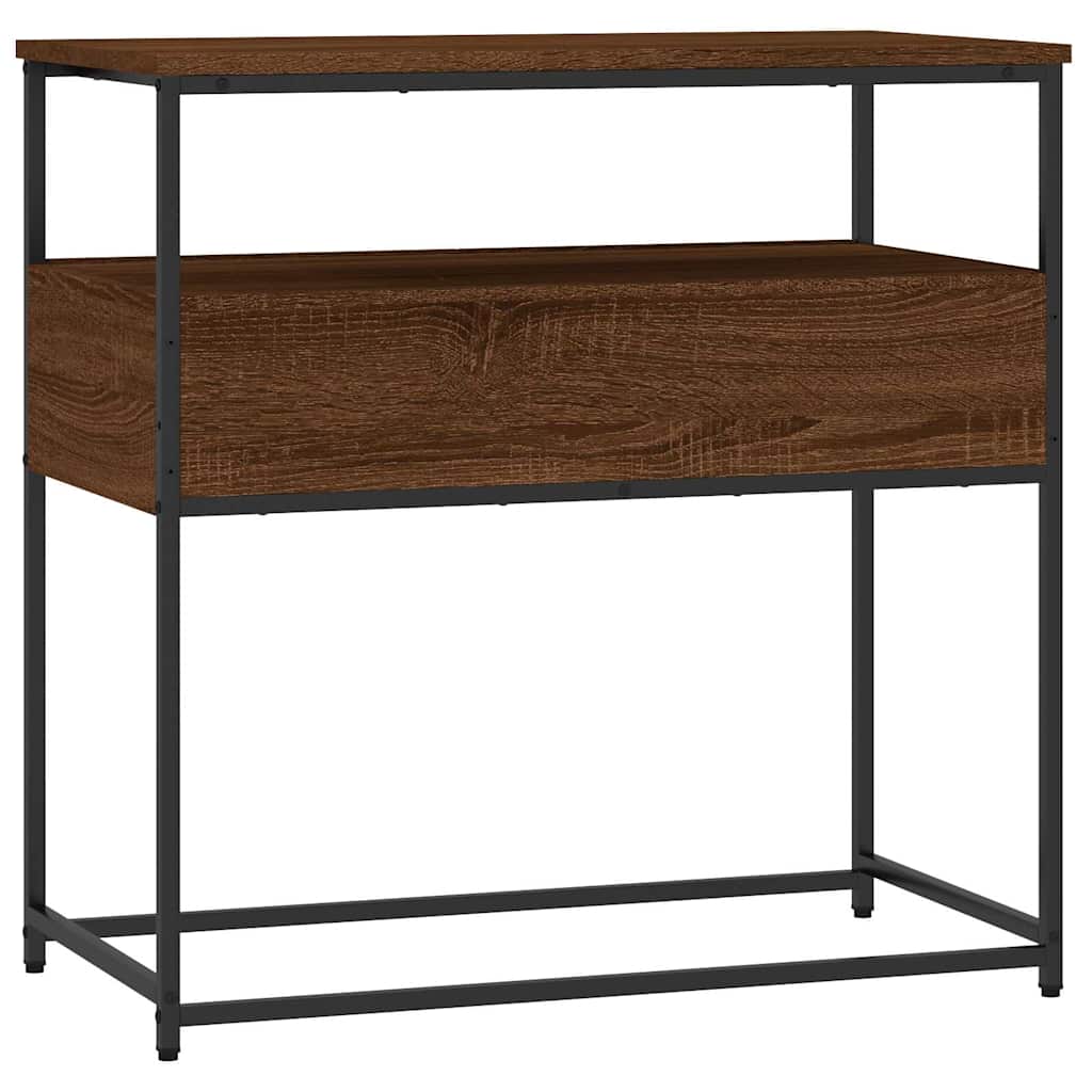 Konsollbord Brun Eik 75X40X75 Cm Konstruert Tre