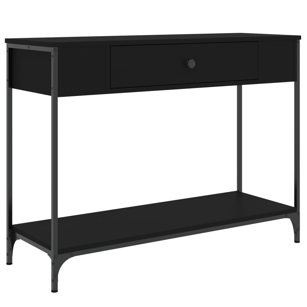 Konsollbord Svart 100X34,5X75 Cm Konstruert Tre
