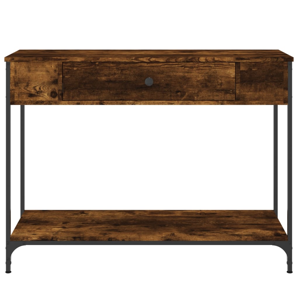 Konsollbord Sonoma Eik 100X34,5X75 Cm Konstruert Tre