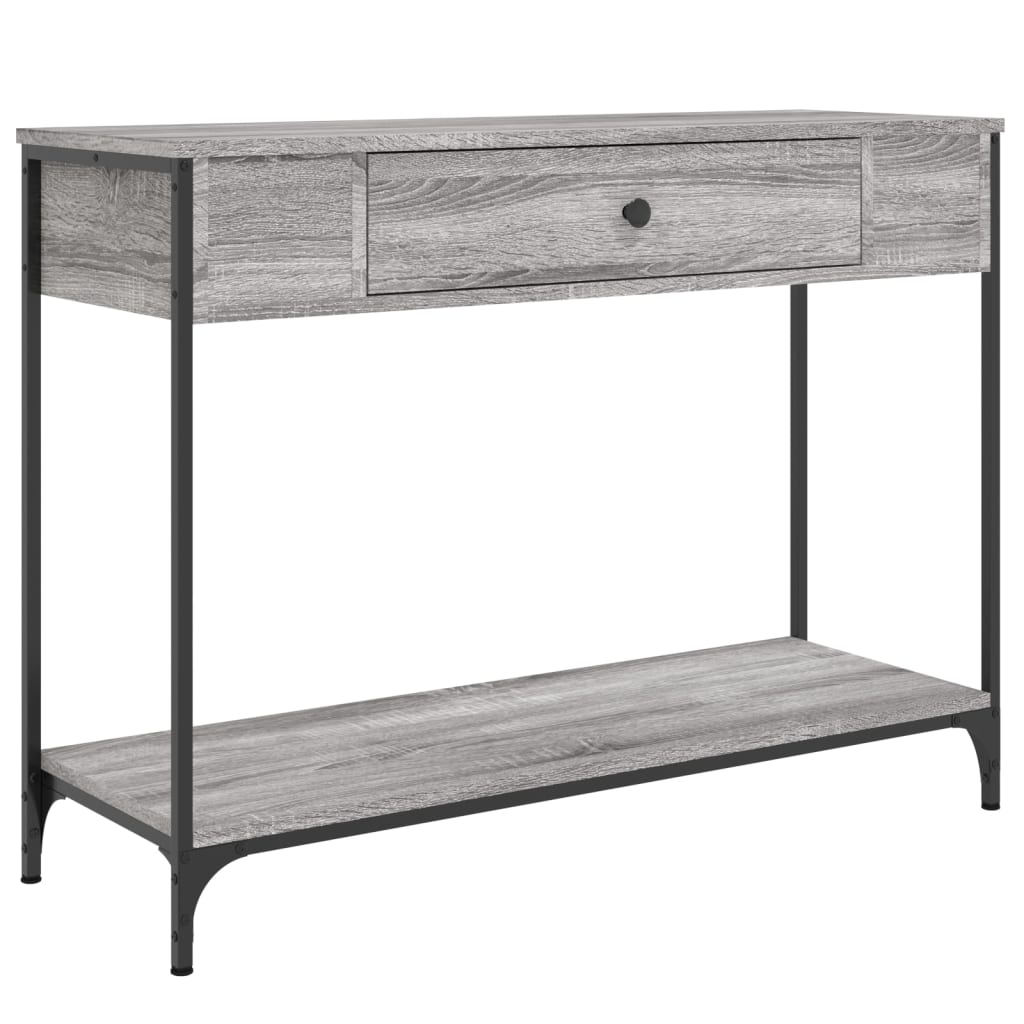 Konsollbord Grå Sonoma 100X34,5X75 Cm Konstruert Tre