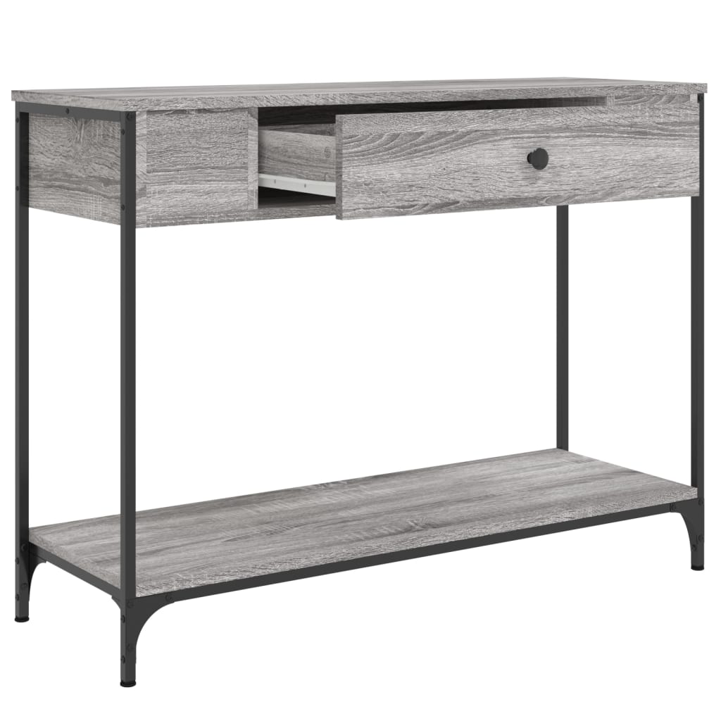 Konsollbord Grå Sonoma 100X34,5X75 Cm Konstruert Tre