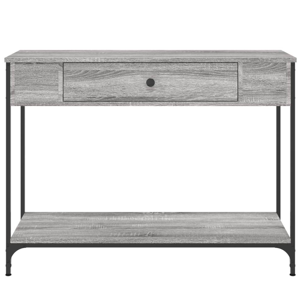 Konsollbord Grå Sonoma 100X34,5X75 Cm Konstruert Tre