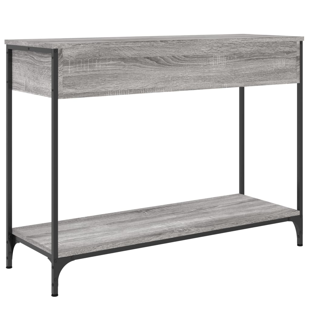 Konsollbord Grå Sonoma 100X34,5X75 Cm Konstruert Tre