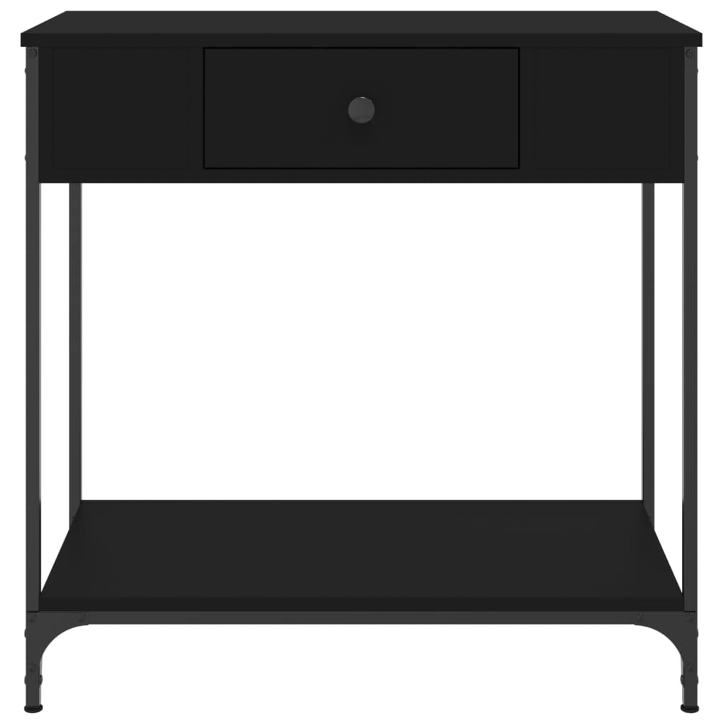 Konsollbord Svart 75X34,5X75 Cm Konstruert Tre