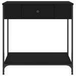 Konsollbord Svart 75X34,5X75 Cm Konstruert Tre