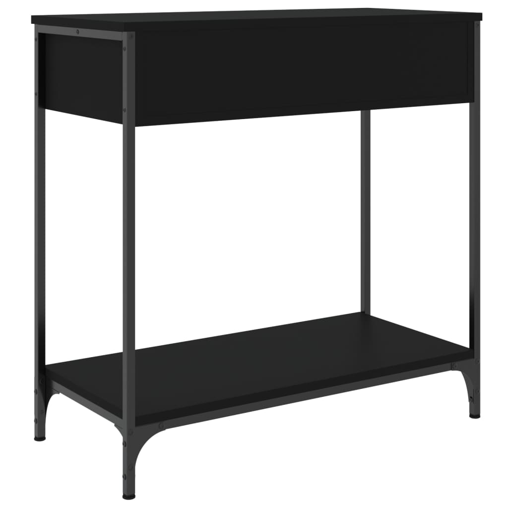 Konsollbord Svart 75X34,5X75 Cm Konstruert Tre