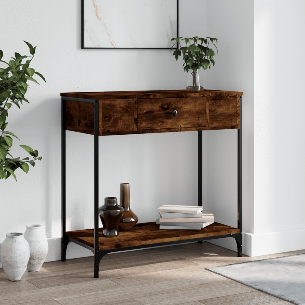 Konsollbord Sonoma Eik 75X34,5X75 Cm Konstruert Tre