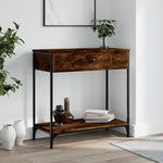 Konsollbord Sonoma Eik 75X34,5X75 Cm Konstruert Tre