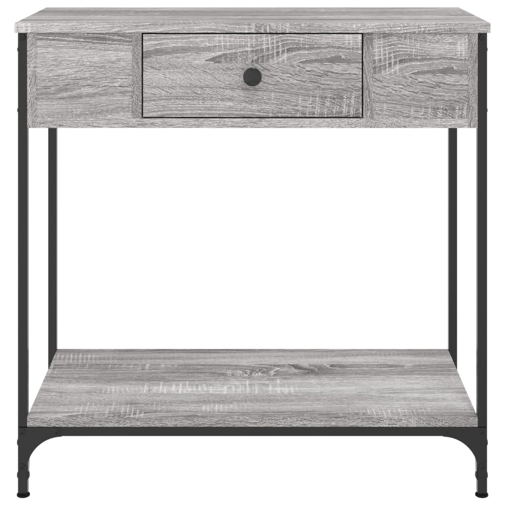 Konsollbord Grå Sonoma 75X34,5X75 Cm Konstruert Tre