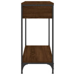 Konsollbord Brun Eik 75X34,5X75 Cm Konstruert Tre