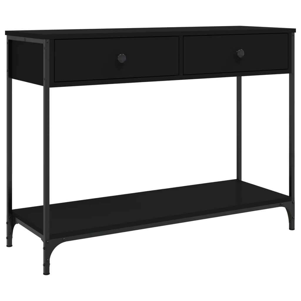 Konsollbord Svart 100X34,5X75 Cm Konstruert Tre