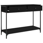 Konsollbord Svart 100X34,5X75 Cm Konstruert Tre