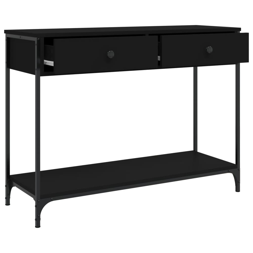 Konsollbord Svart 100X34,5X75 Cm Konstruert Tre