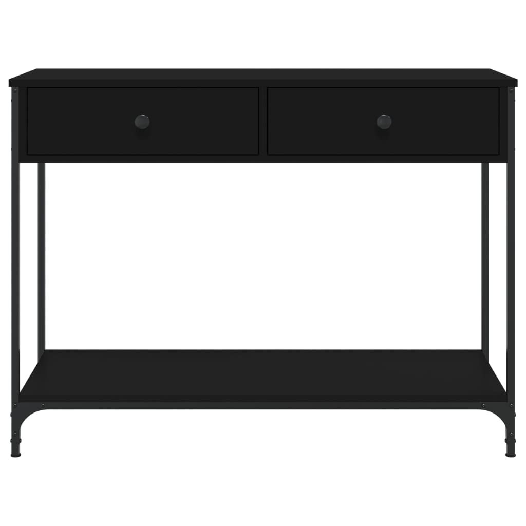 Konsollbord Svart 100X34,5X75 Cm Konstruert Tre