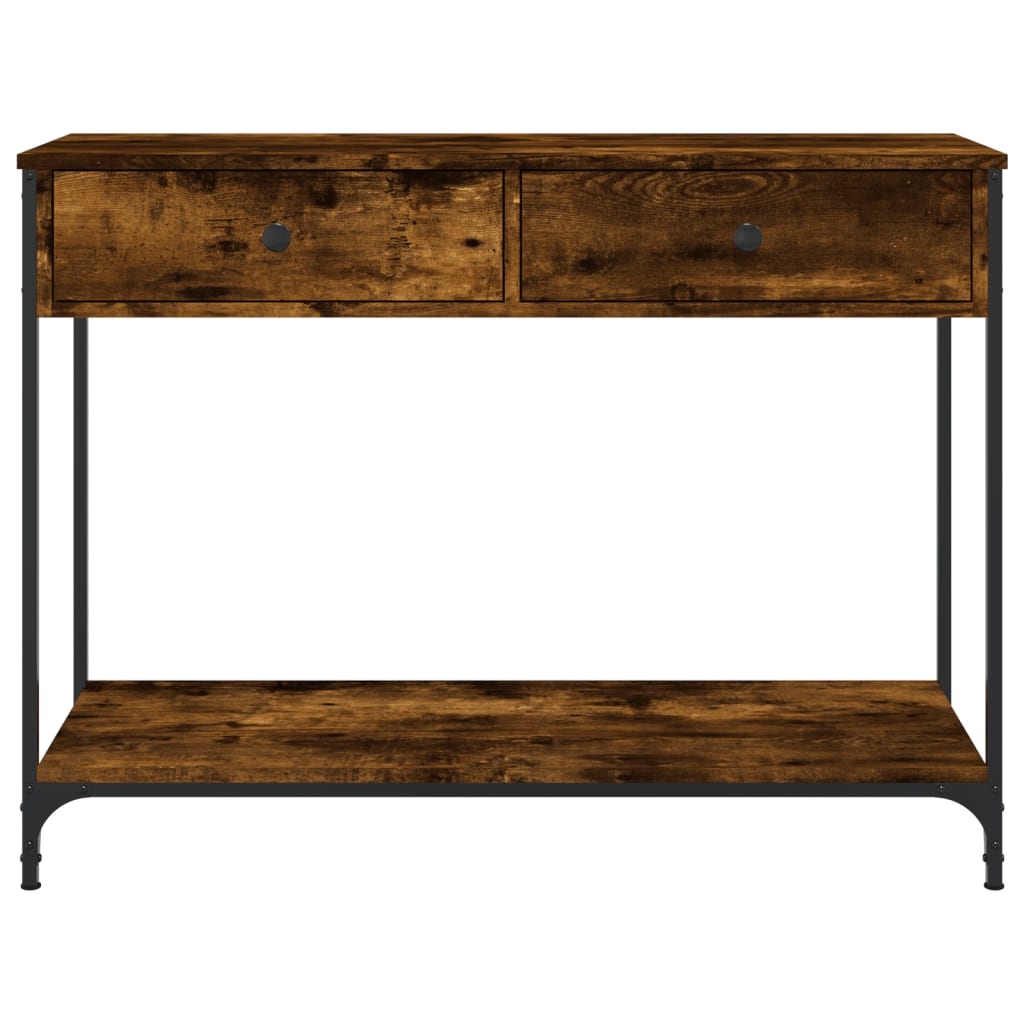 Konsollbord Sonoma Eik 100X34,5X75 Cm Konstruert Tre