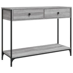 Konsollbord Grå Sonoma 100X34,5X75 Cm Konstruert Tre
