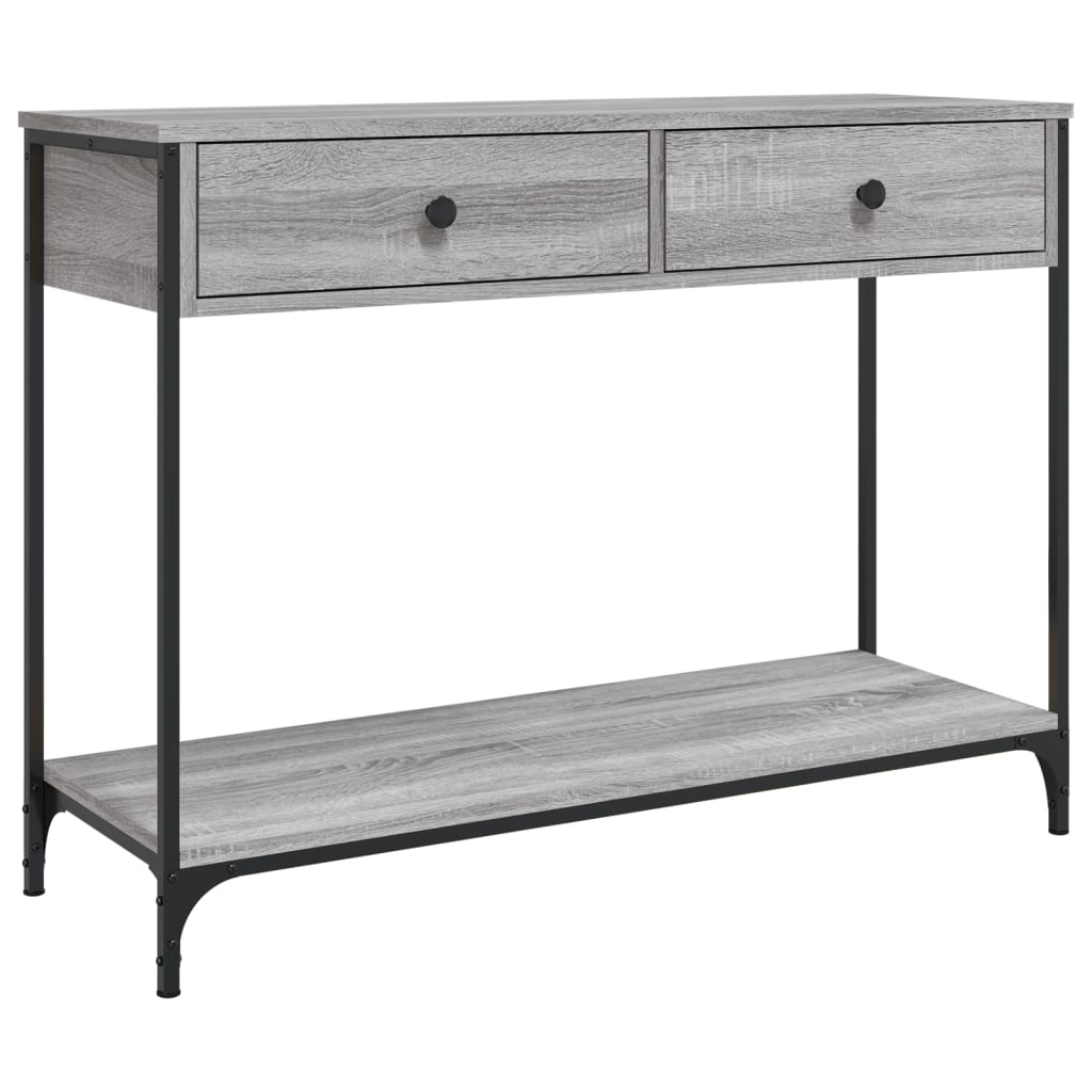 Konsollbord Grå Sonoma 100X34,5X75 Cm Konstruert Tre