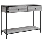 Konsollbord Grå Sonoma 100X34,5X75 Cm Konstruert Tre