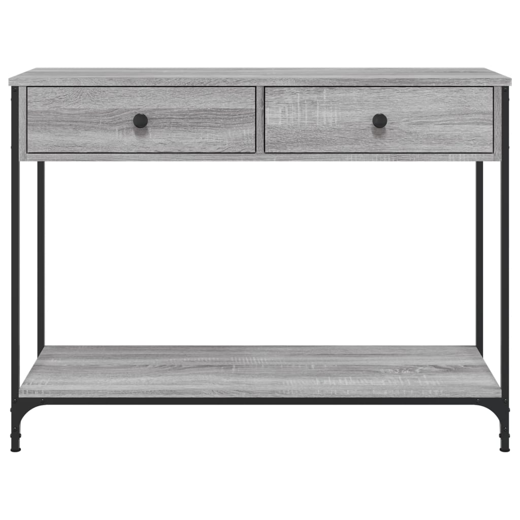 Konsollbord Grå Sonoma 100X34,5X75 Cm Konstruert Tre