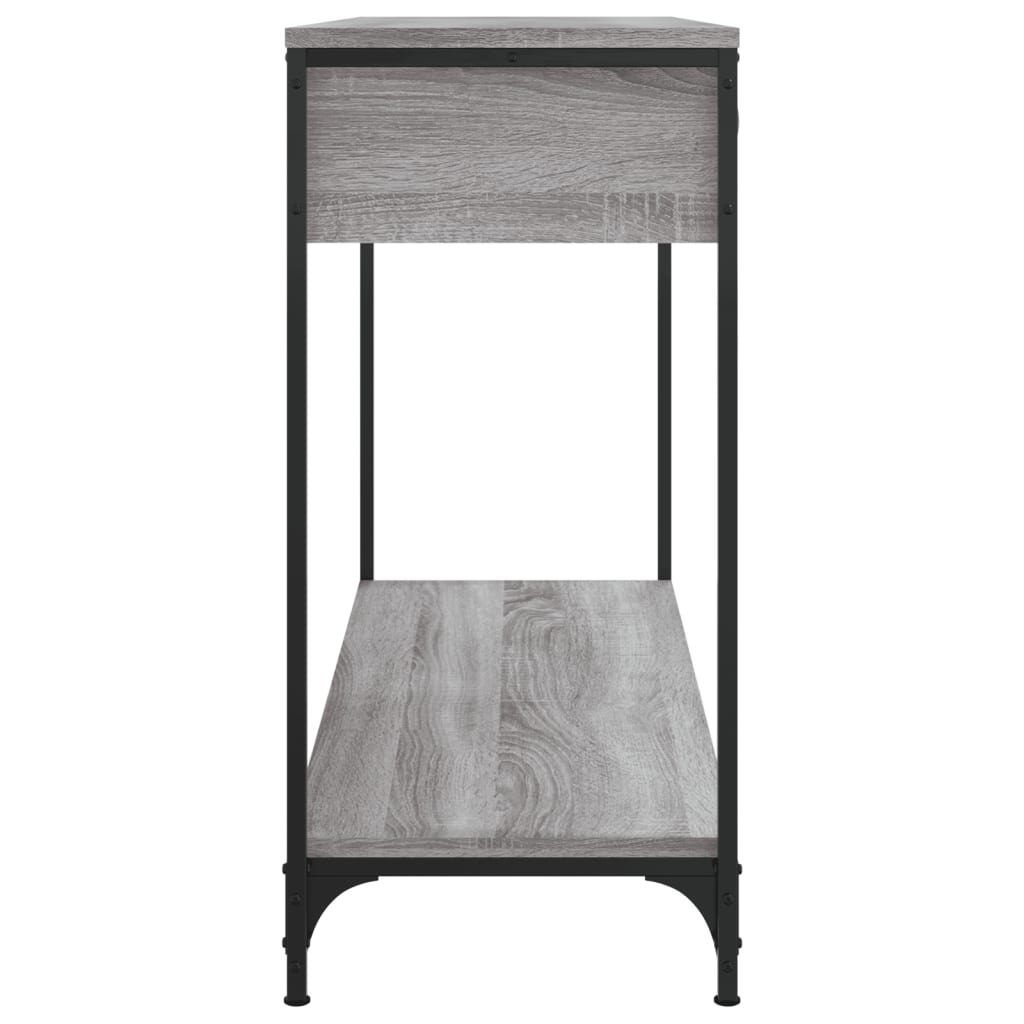 Konsollbord Grå Sonoma 100X34,5X75 Cm Konstruert Tre
