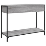 Konsollbord Grå Sonoma 100X34,5X75 Cm Konstruert Tre