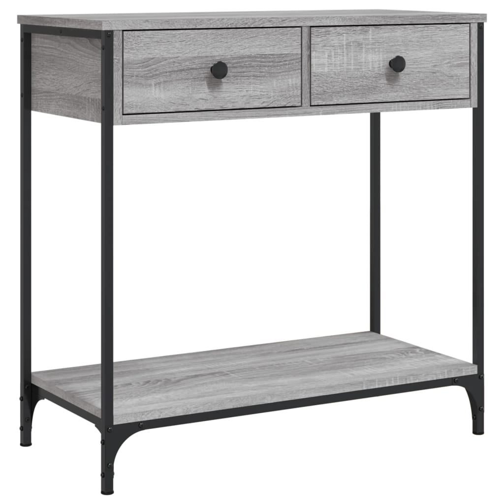 Konsollbord Grå Sonoma 75X34,5X75 Cm Konstruert Tre