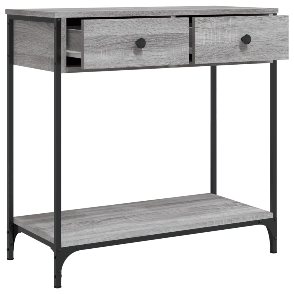 Konsollbord Grå Sonoma 75X34,5X75 Cm Konstruert Tre