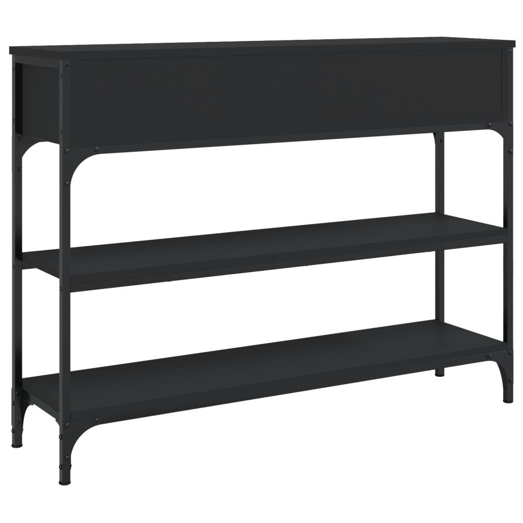 Konsollbord Svart 100X25X75 Cm Konstruert Tre