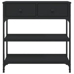 Konsollbord Svart 72,5X25X75 Cm Konstruert Tre