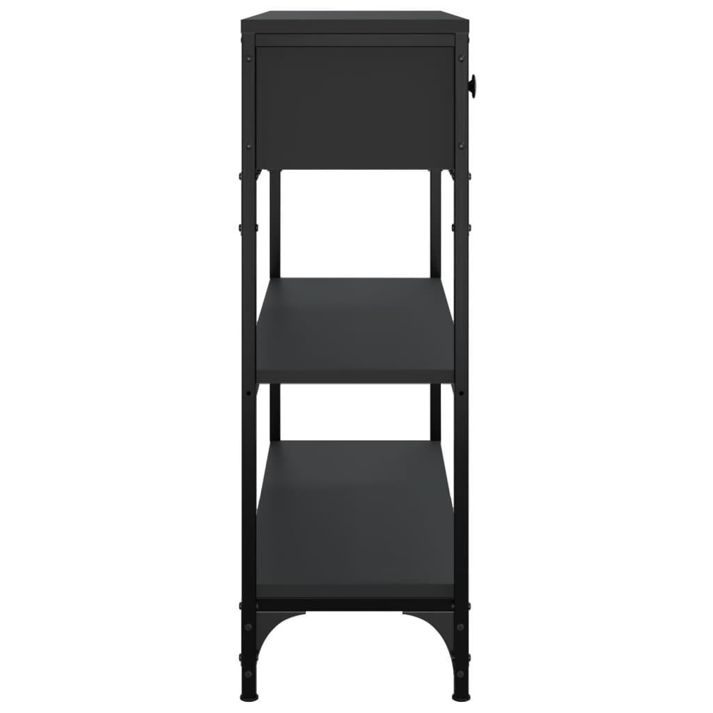 Konsollbord Svart 72,5X25X75 Cm Konstruert Tre