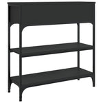 Konsollbord Svart 72,5X25X75 Cm Konstruert Tre
