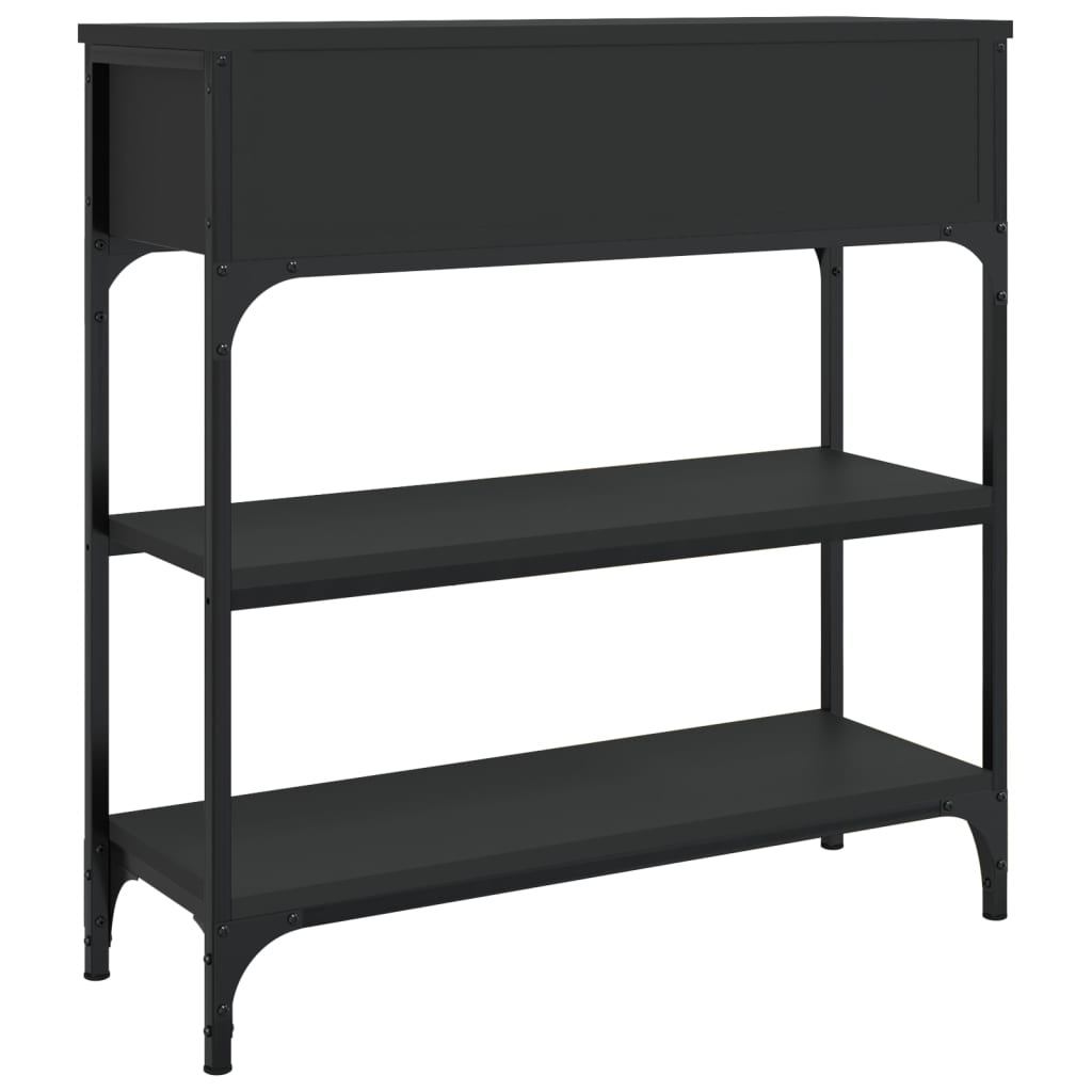 Konsollbord Svart 72,5X25X75 Cm Konstruert Tre