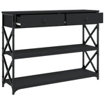 Konsollbord Svart 100X28X75 Cm Konstruert Tre
