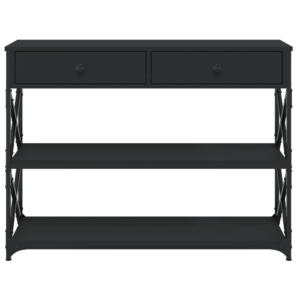 Konsollbord Svart 100X28X75 Cm Konstruert Tre