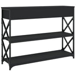 Konsollbord Svart 100X28X75 Cm Konstruert Tre