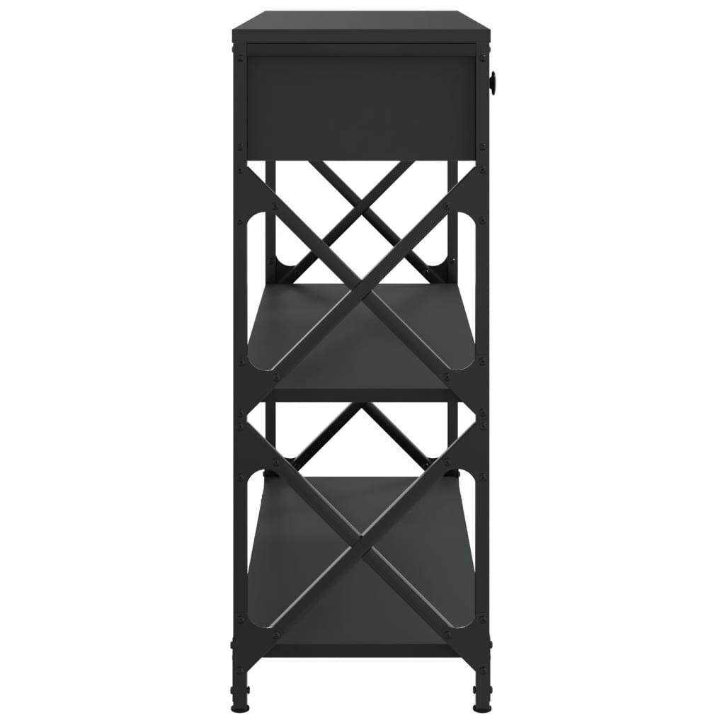 Konsollbord Svart 75X28X75 Cm Konstruert Tre