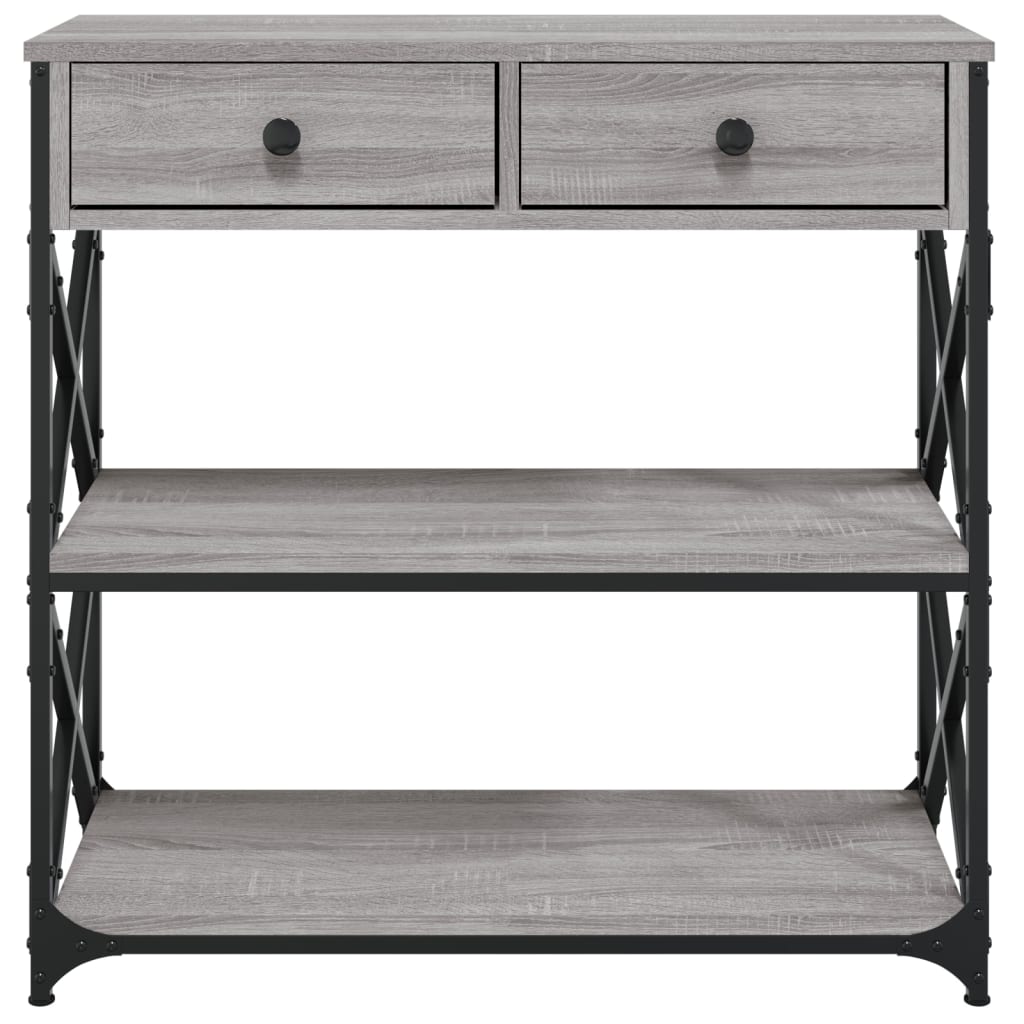Konsollbord Grå Sonoma 75X28X75 Cm Konstruert Tre