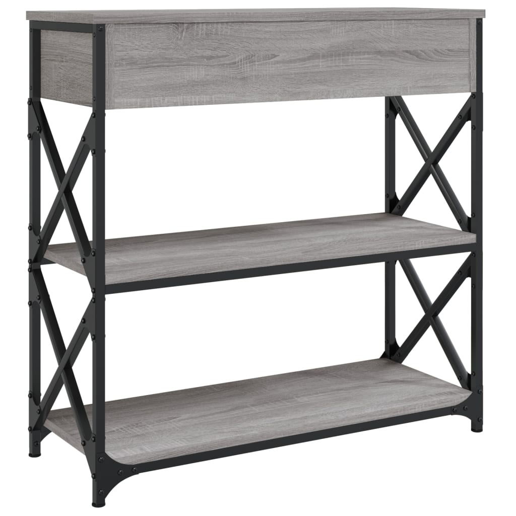 Konsollbord Grå Sonoma 75X28X75 Cm Konstruert Tre
