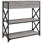 Konsollbord Grå Sonoma 75X28X75 Cm Konstruert Tre