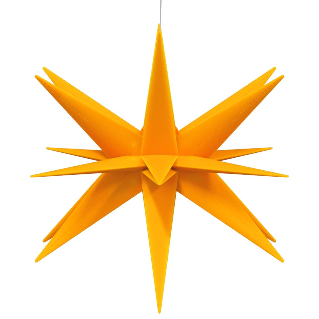 Julelys Med Led 3 Stk Sammenleggbar Gul