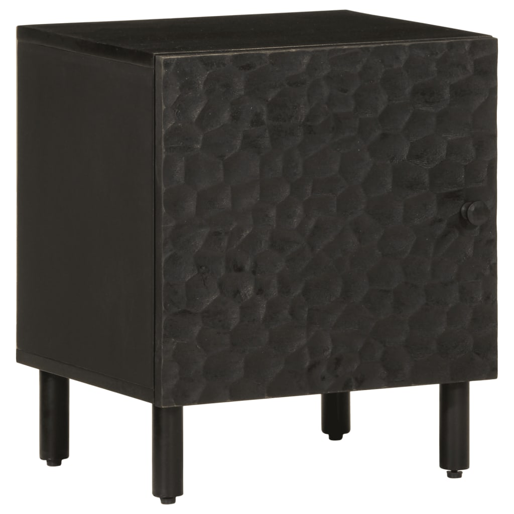 Nattbord Svart 40X33X46 Cm Heltre Mango
