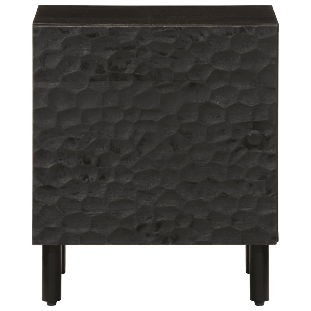 Nattbord Svart 40X33X46 Cm Heltre Mango
