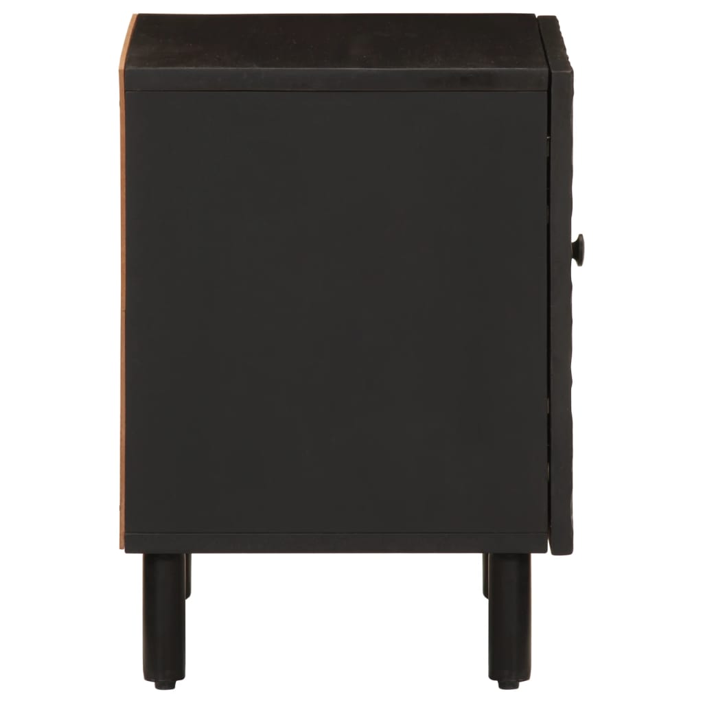 Nattbord Svart 40X33X46 Cm Heltre Mango