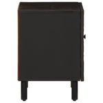 Nattbord Svart 40X33X46 Cm Heltre Mango