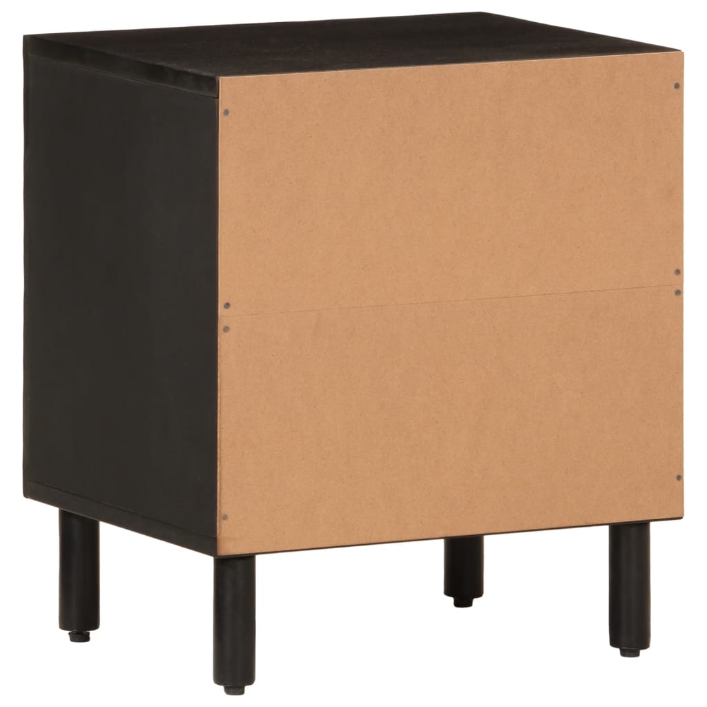Nattbord Svart 40X33X46 Cm Heltre Mango